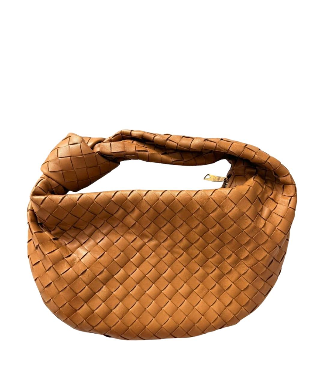 BOTTEGA VENETA Бежевая кожаная сумка через плечо, фото 1