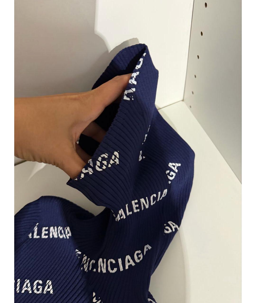 BALENCIAGA Темно-синяя водолазка, фото 6