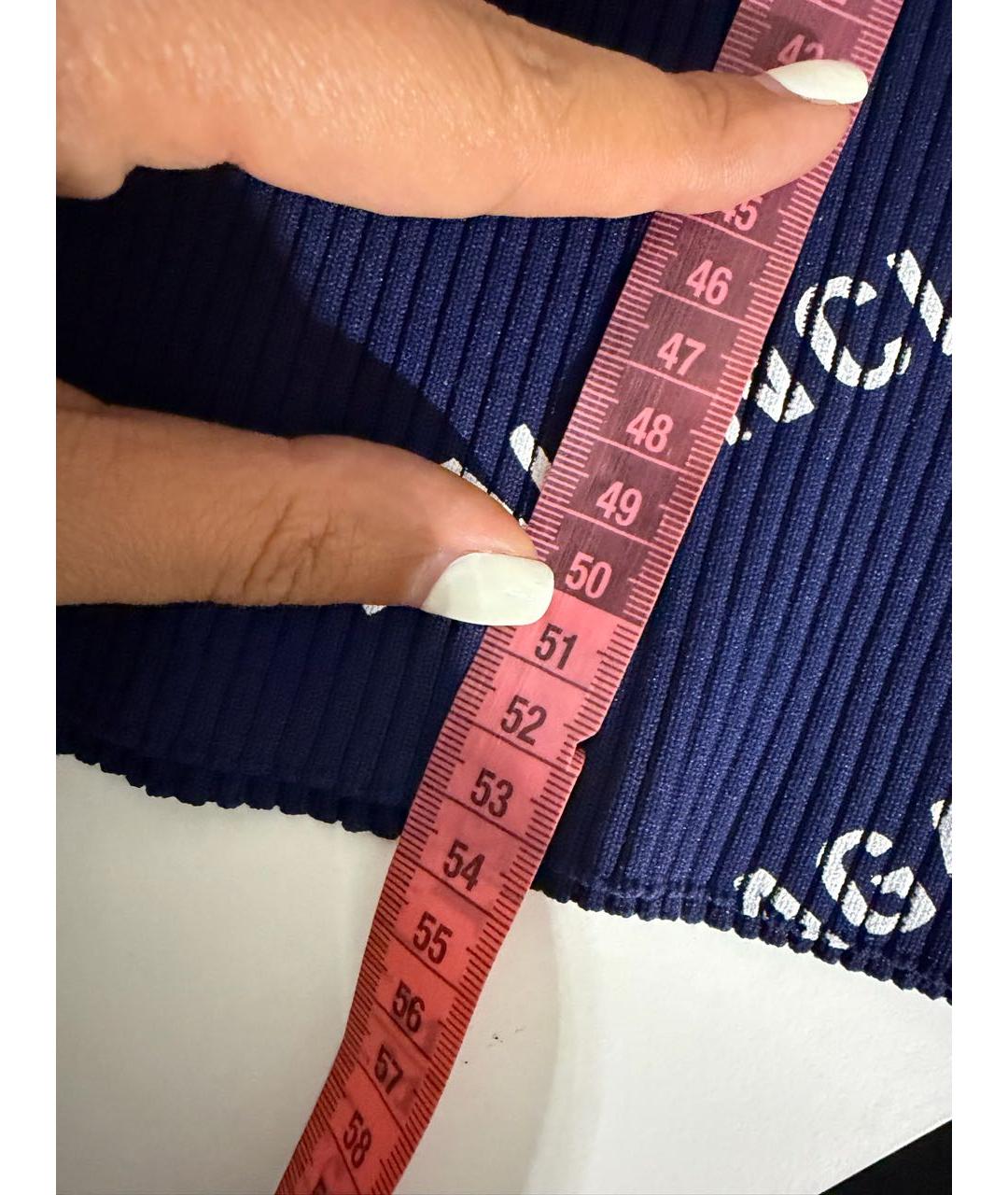 BALENCIAGA Темно-синяя водолазка, фото 7
