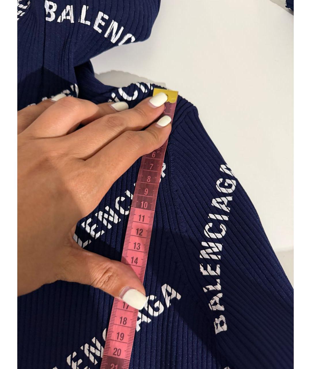 BALENCIAGA Темно-синяя водолазка, фото 8