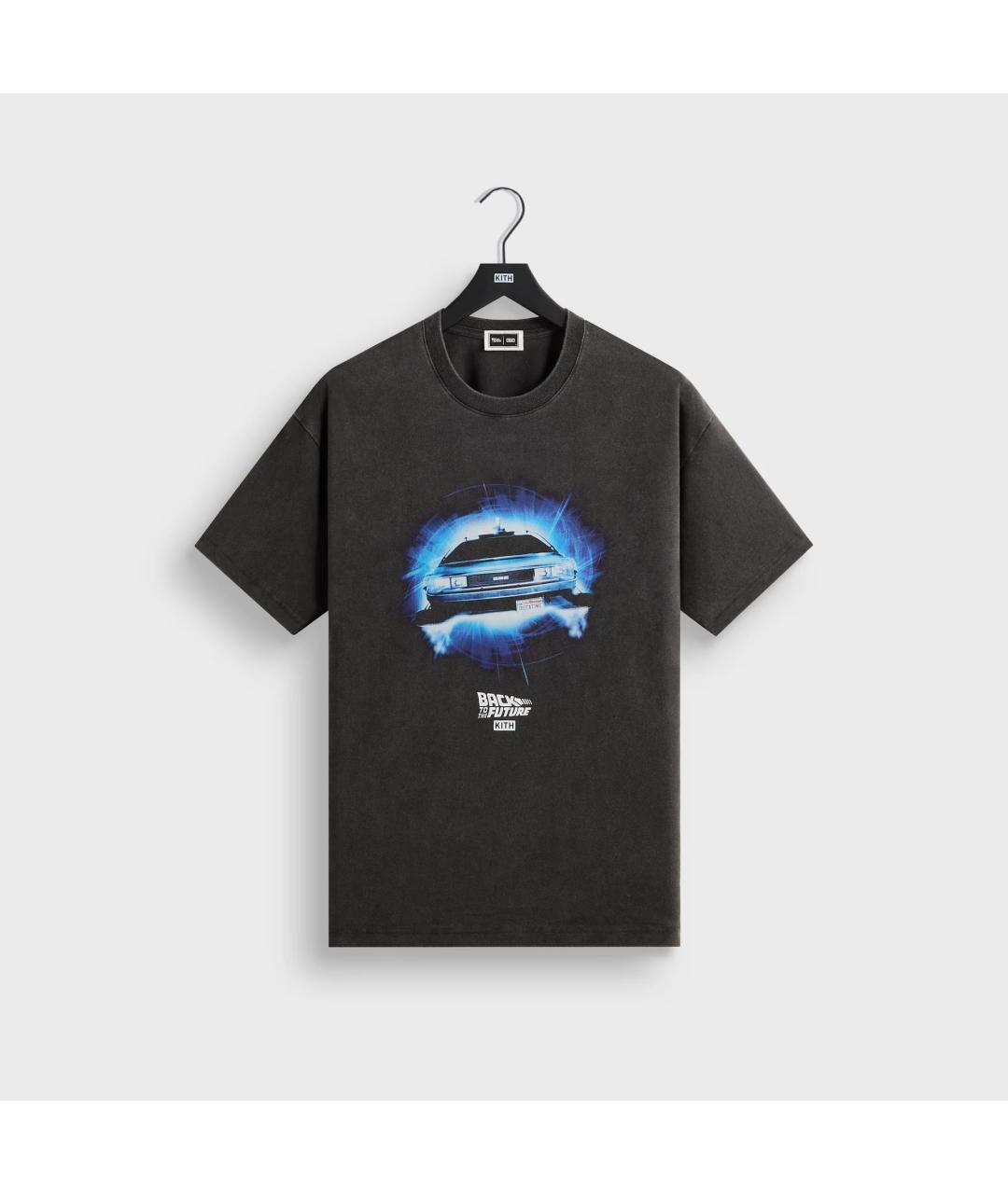 KITH Черная хлопковая футболка, фото 10