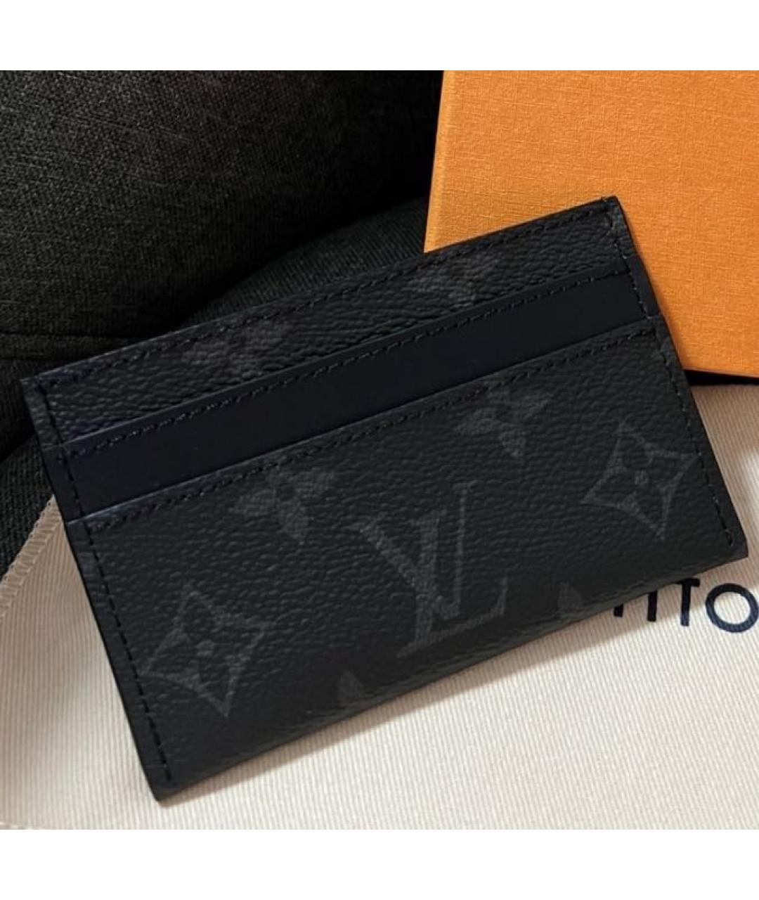 LOUIS VUITTON Черный кардхолдер, фото 3