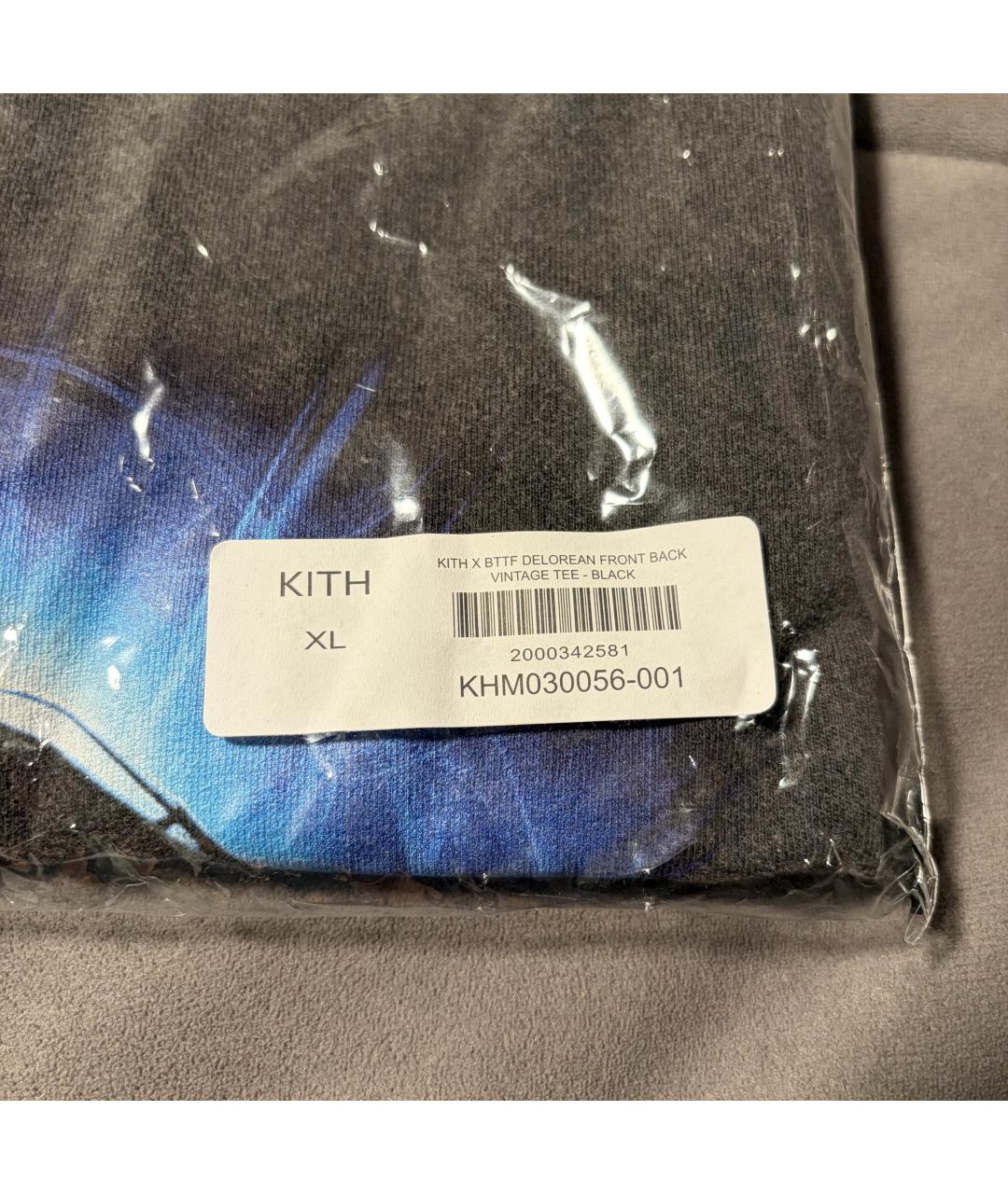 KITH Черная хлопковая футболка, фото 9