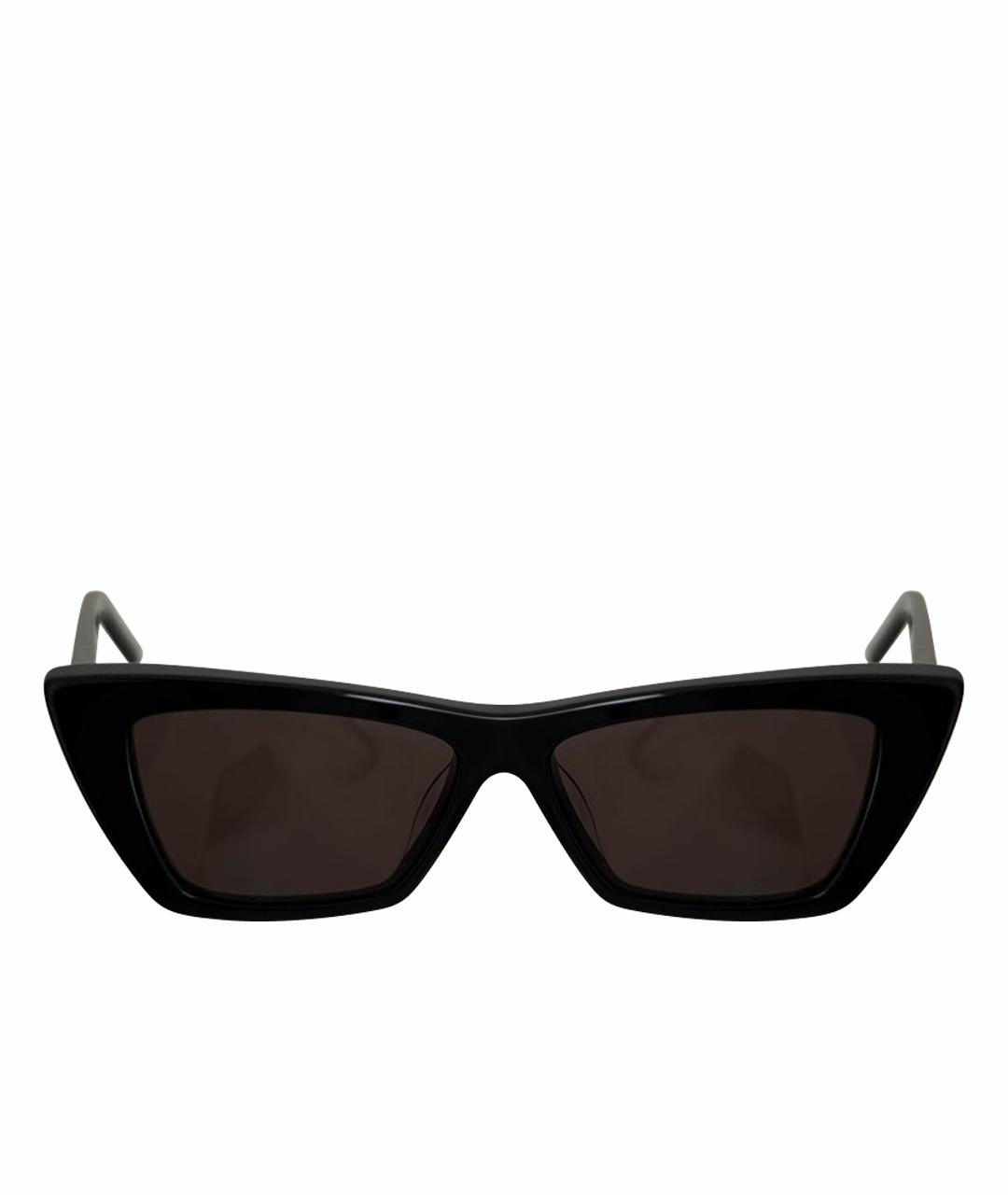 SAINT LAURENT Черные пластиковые солнцезащитные очки, фото 1