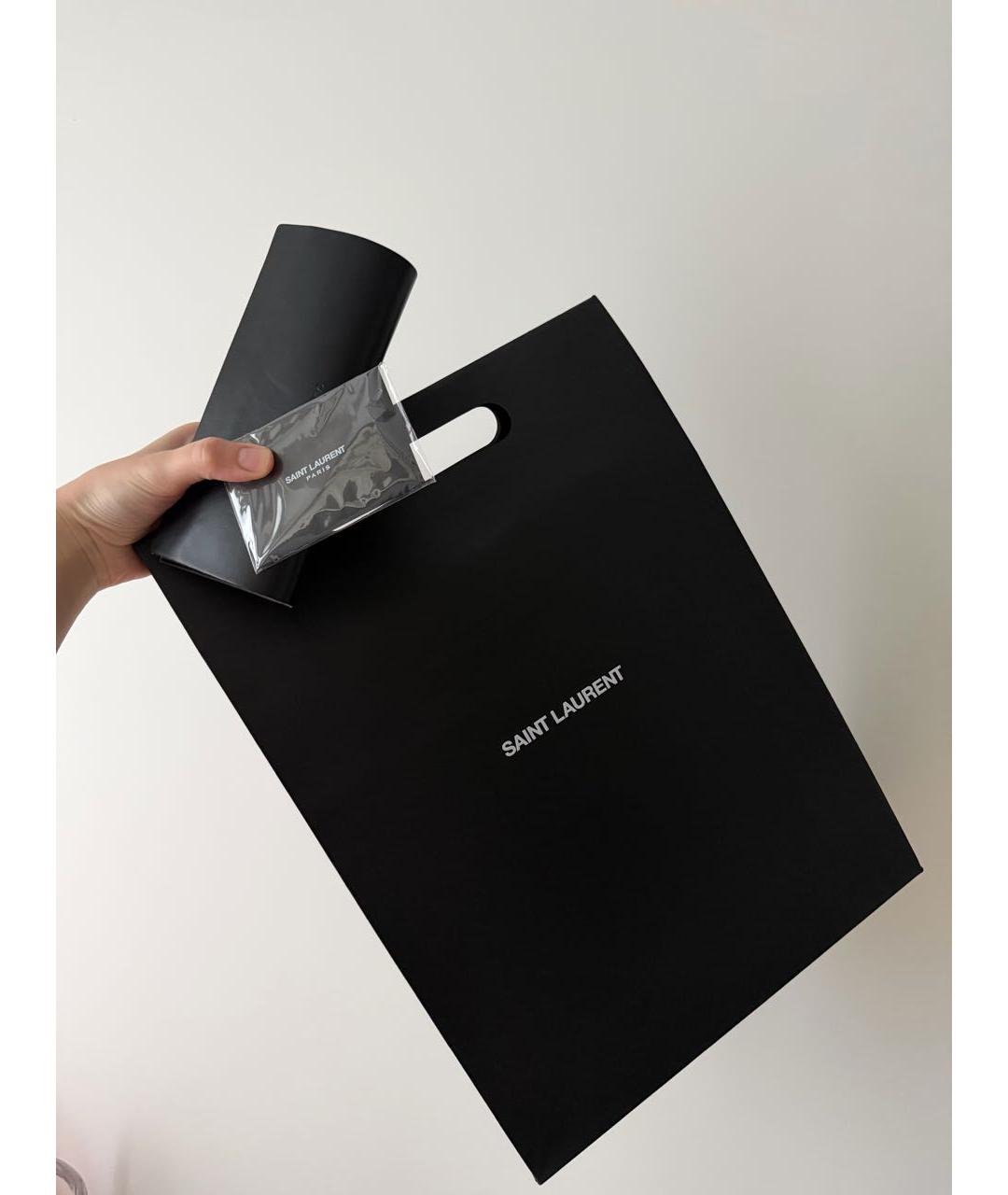 SAINT LAURENT Черные пластиковые солнцезащитные очки, фото 5