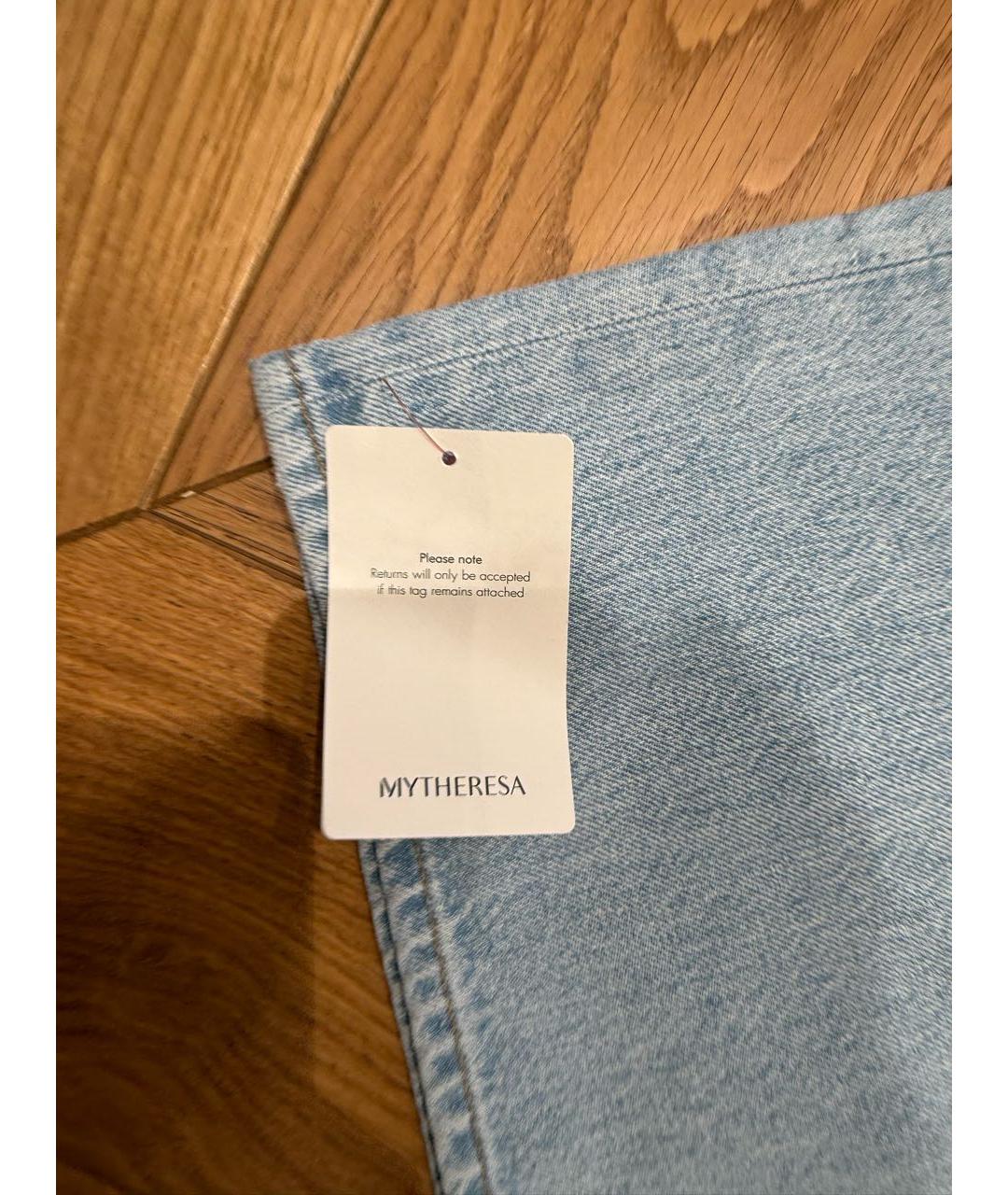 AGOLDE Голубые хлопковые прямые джинсы, фото 5