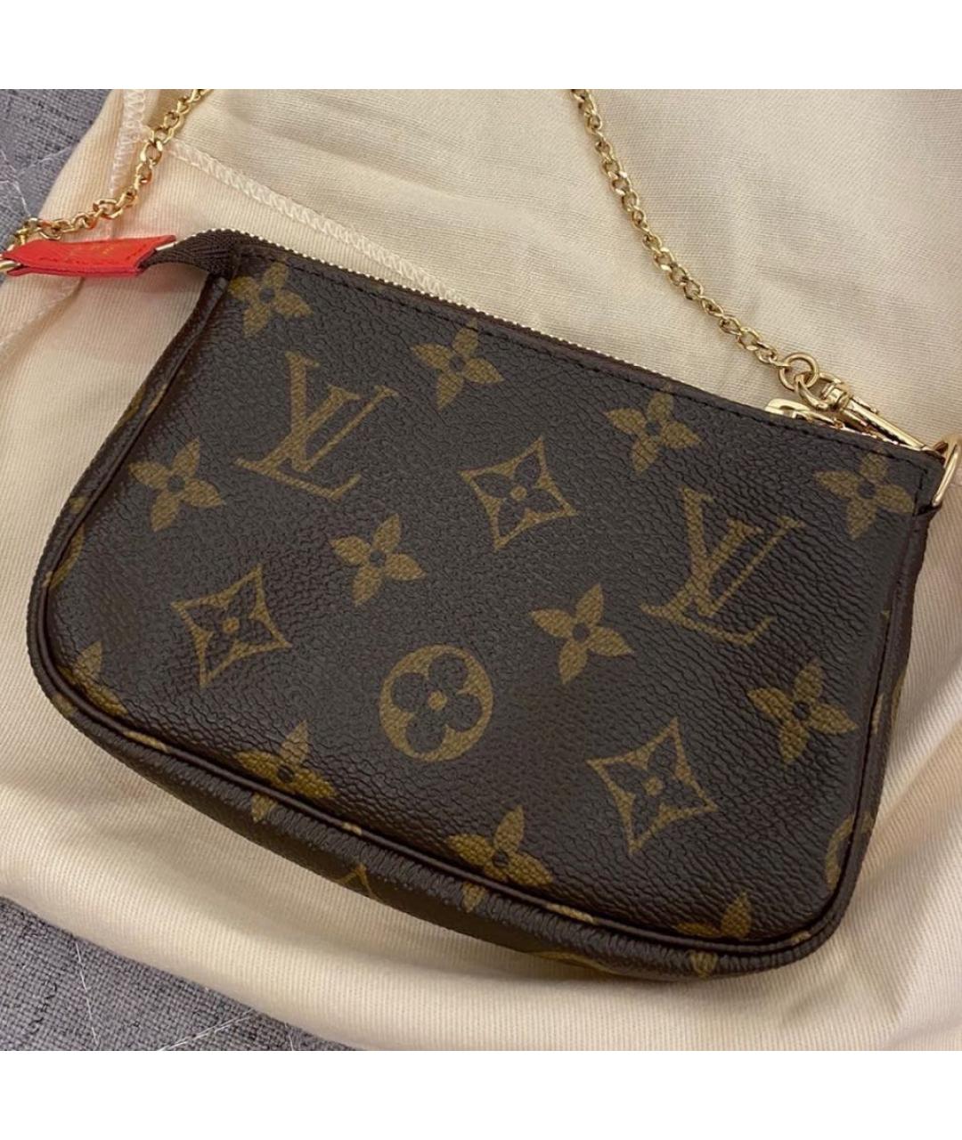 LOUIS VUITTON Коричневая сумка с короткими ручками из канвы, фото 4