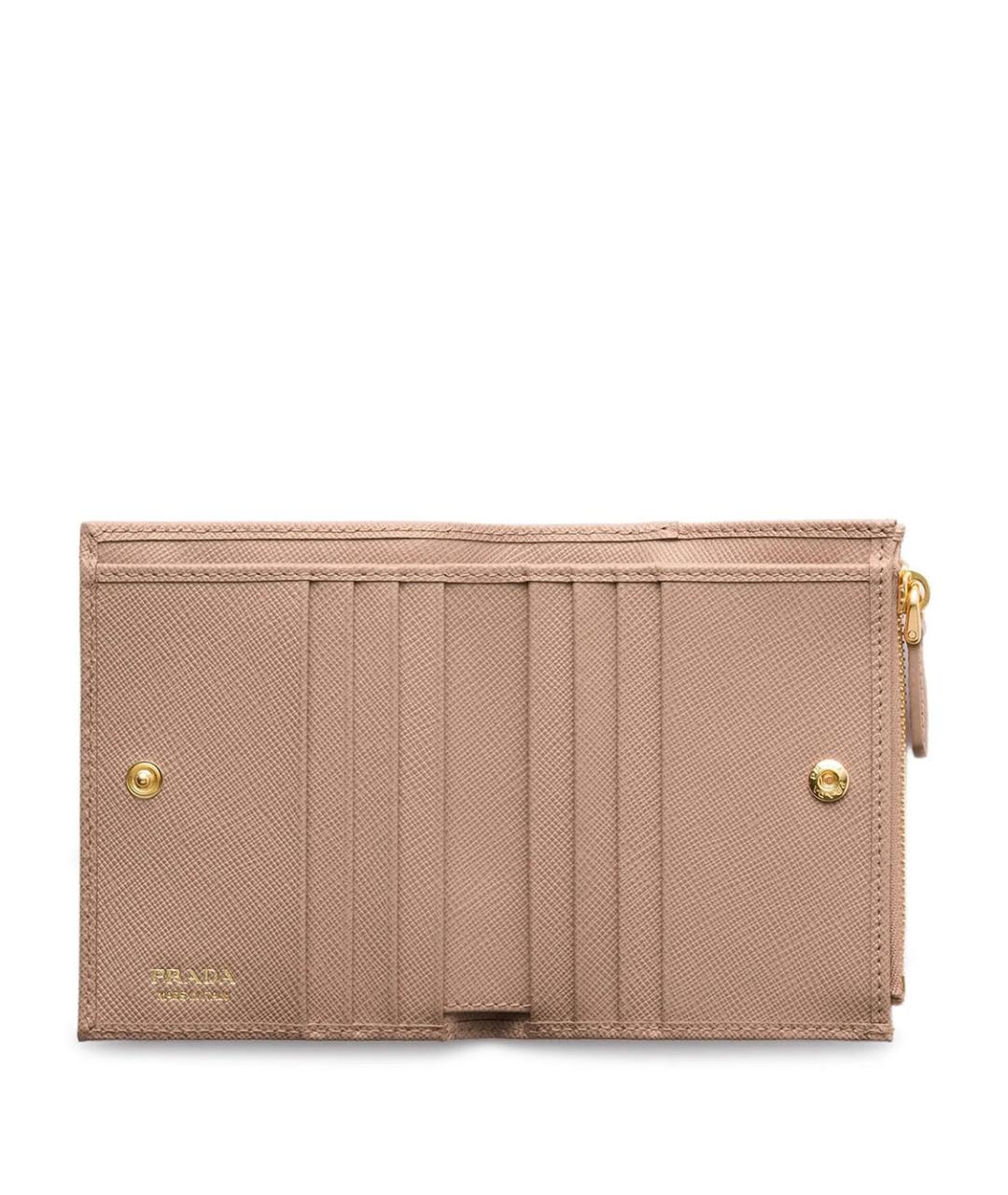 PRADA Розовый кожаный кошелек, фото 2