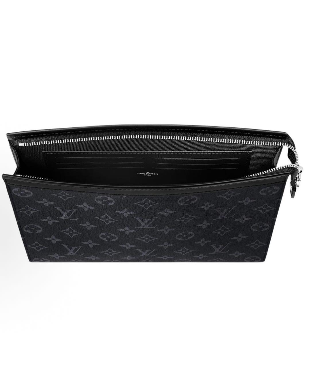 LOUIS VUITTON Черная сумка на плечо из канвы, фото 2