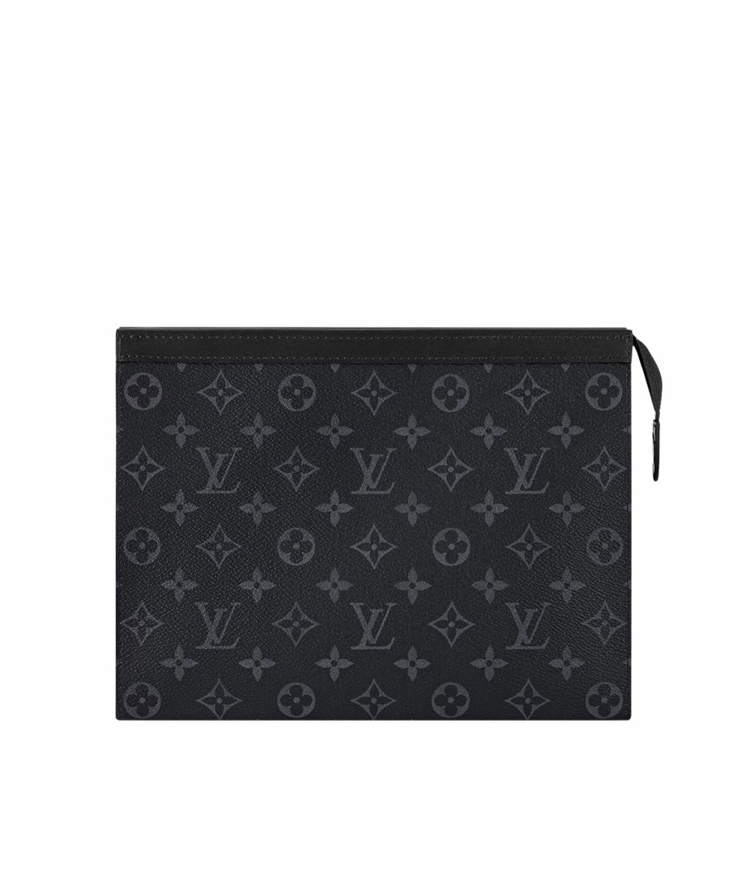 LOUIS VUITTON Черная сумка на плечо из канвы, фото 1