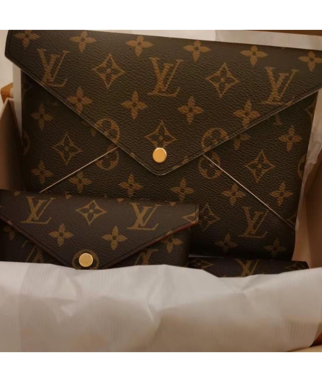 LOUIS VUITTON Коричневая сумка через плечо из канвы, фото 3
