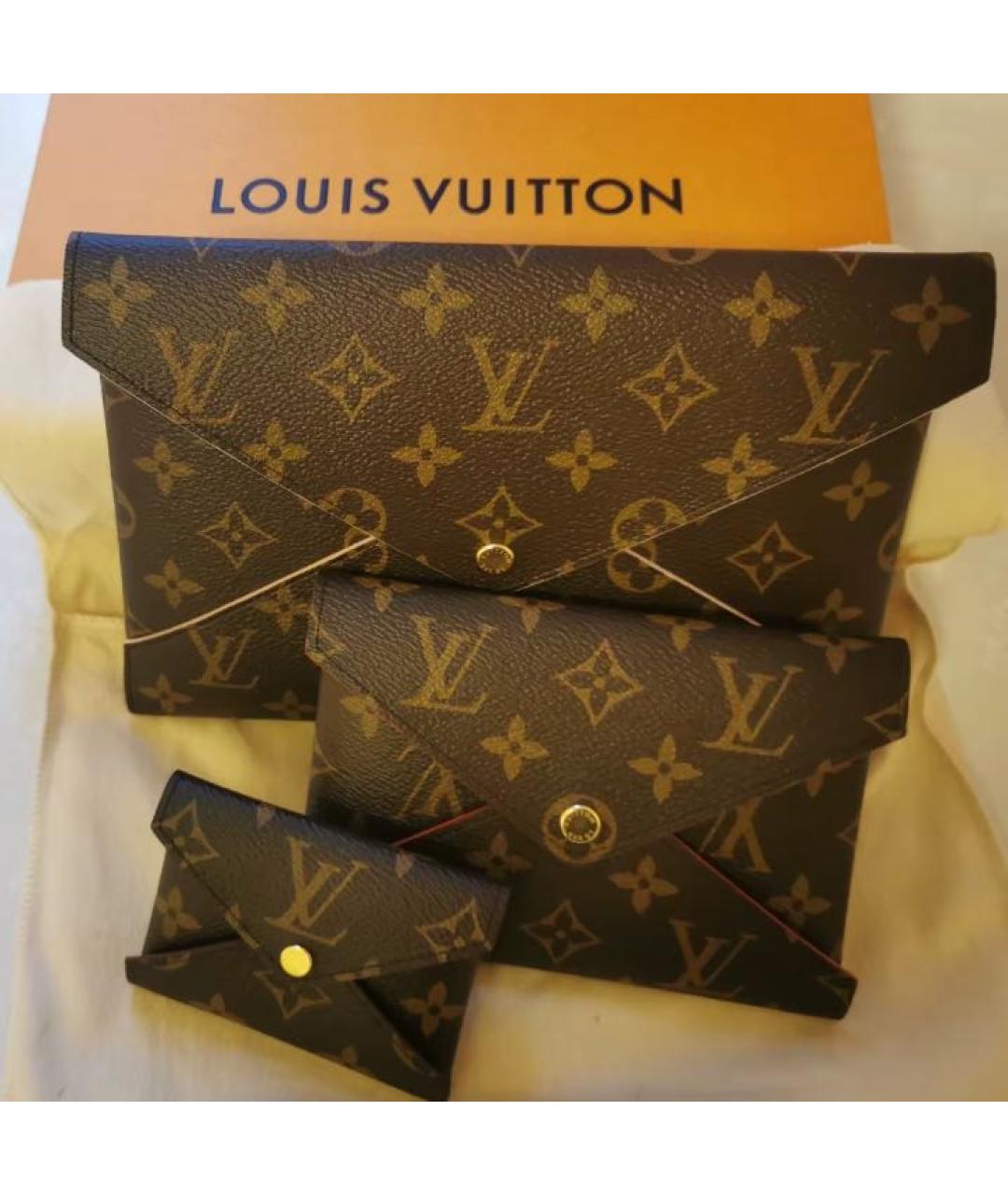 LOUIS VUITTON Коричневая сумка через плечо из канвы, фото 4