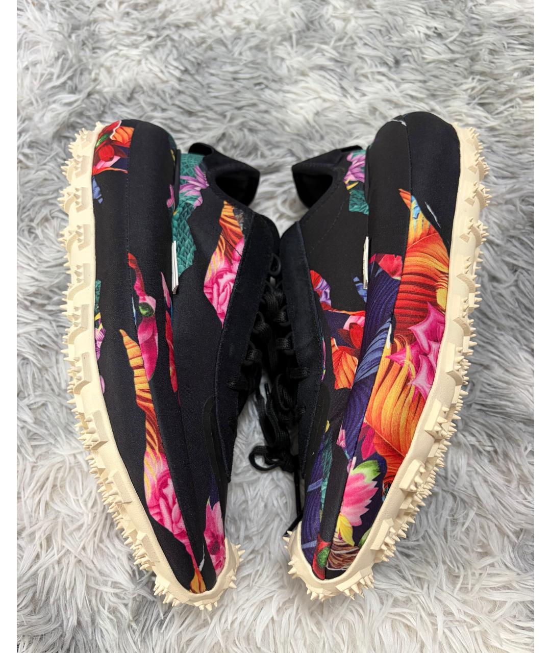 Y-3 Черные кожаные низкие кроссовки / кеды, фото 3