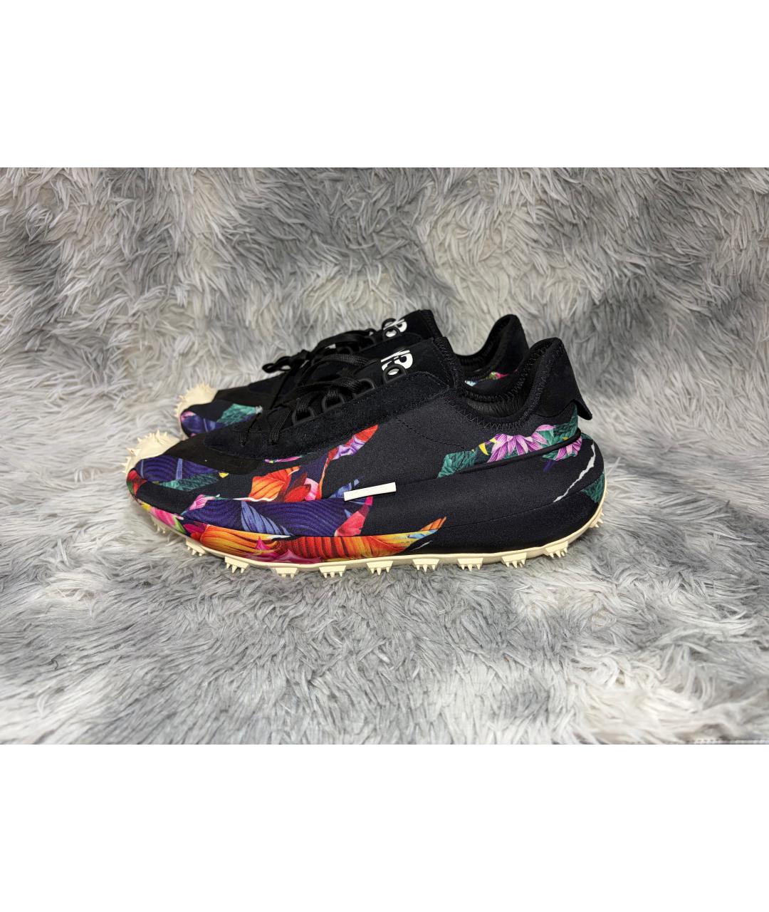 Y-3 Черные кожаные низкие кроссовки / кеды, фото 9