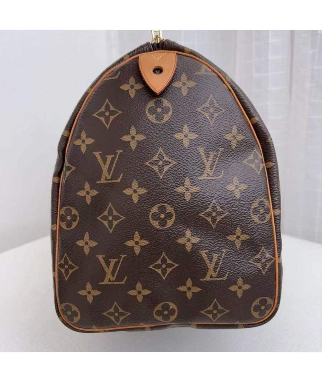 LOUIS VUITTON Коричневая сумка с короткими ручками из канвы, фото 5