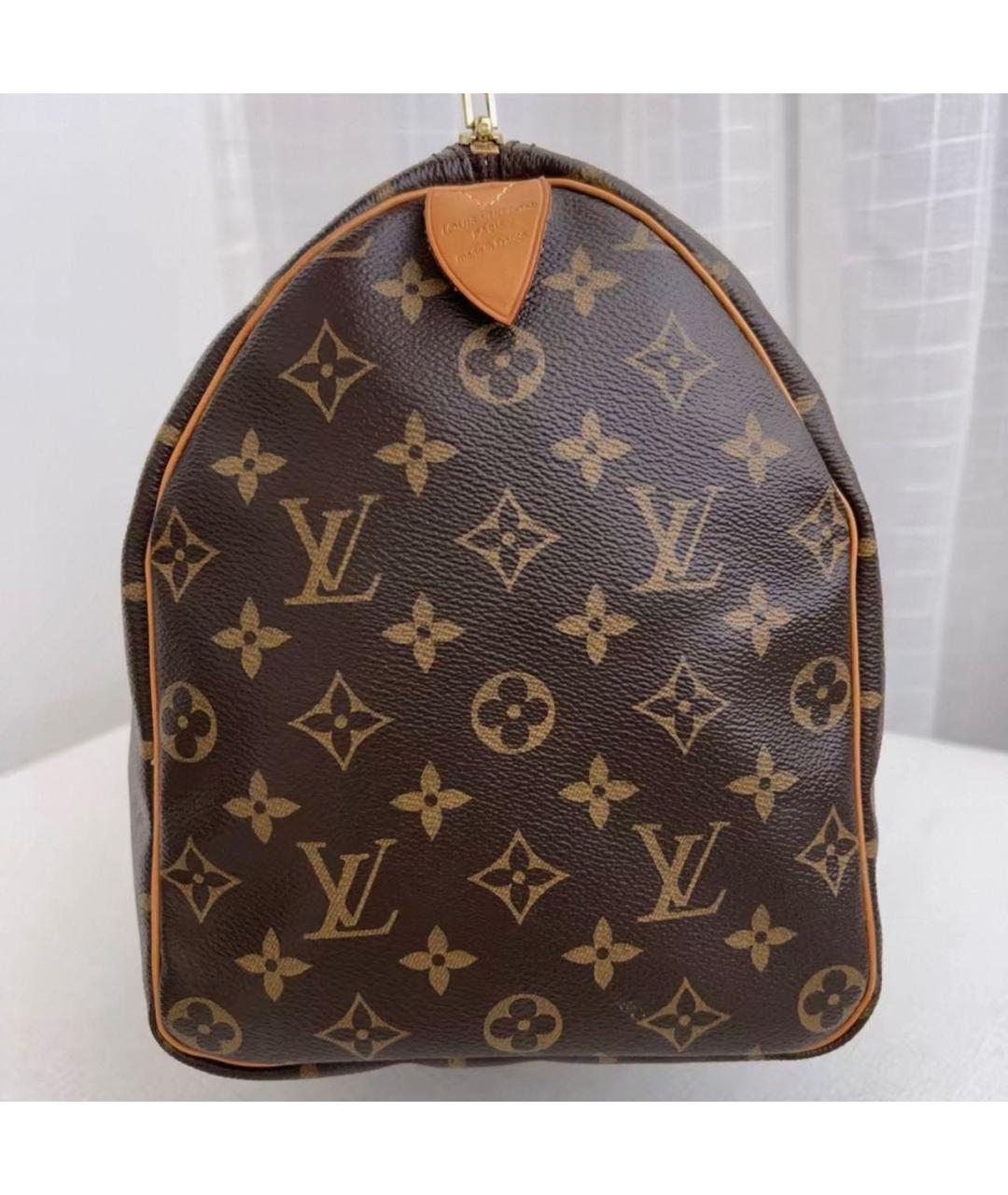 LOUIS VUITTON Коричневая сумка с короткими ручками из канвы, фото 6