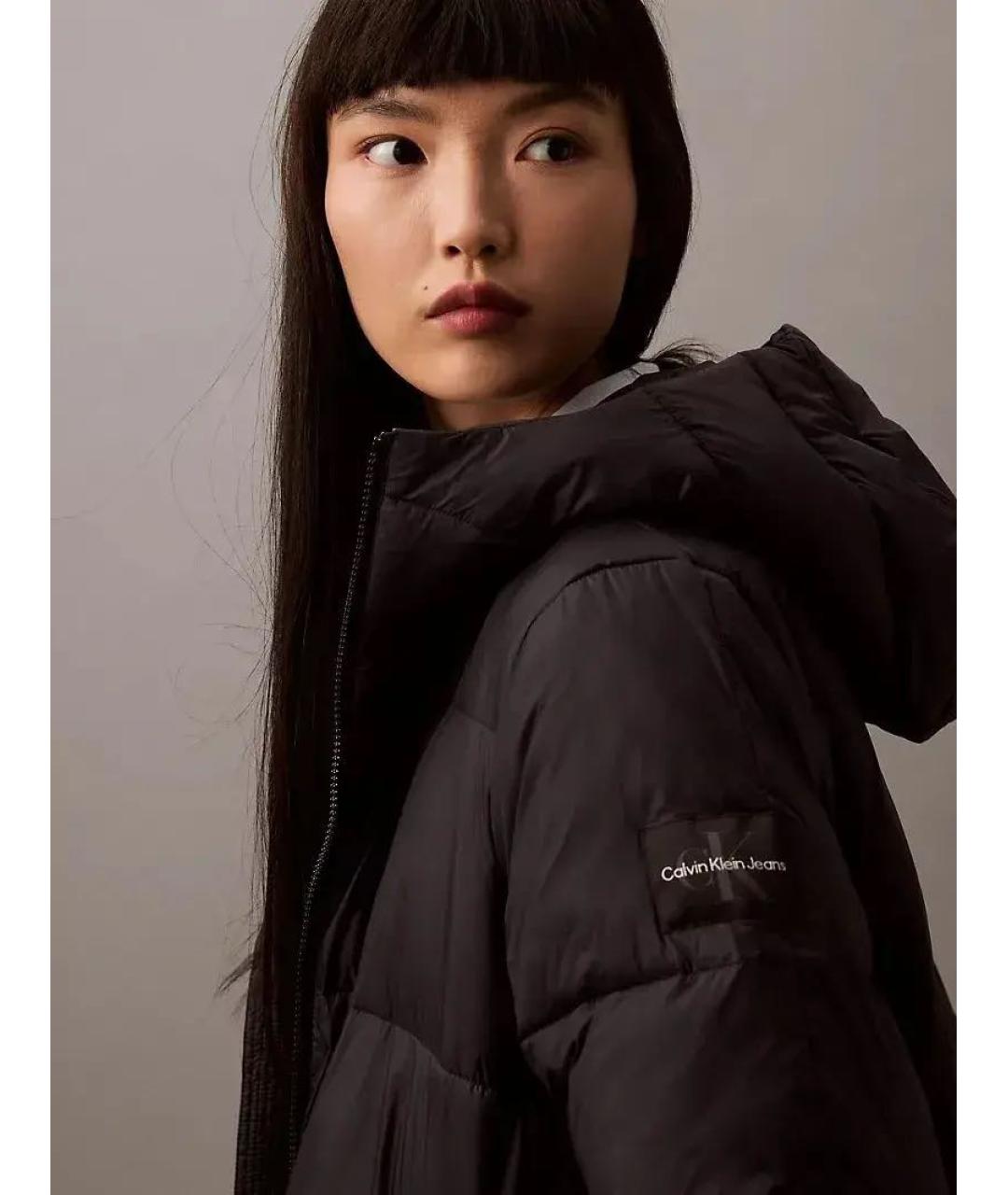 CALVIN KLEIN Черная полиэстеровая куртка, фото 5