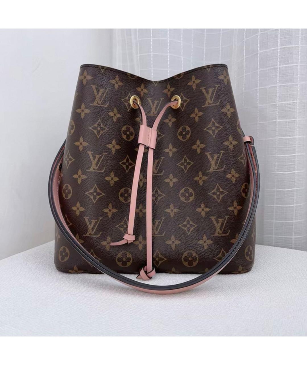 LOUIS VUITTON Коричневая сумка через плечо из канвы, фото 9