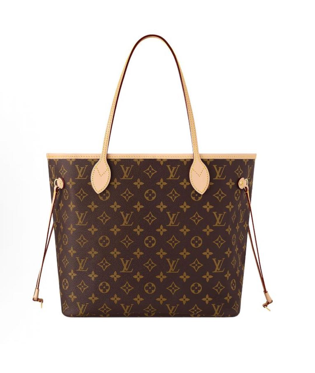 LOUIS VUITTON Коричневая сумка тоут из канвы, фото 5