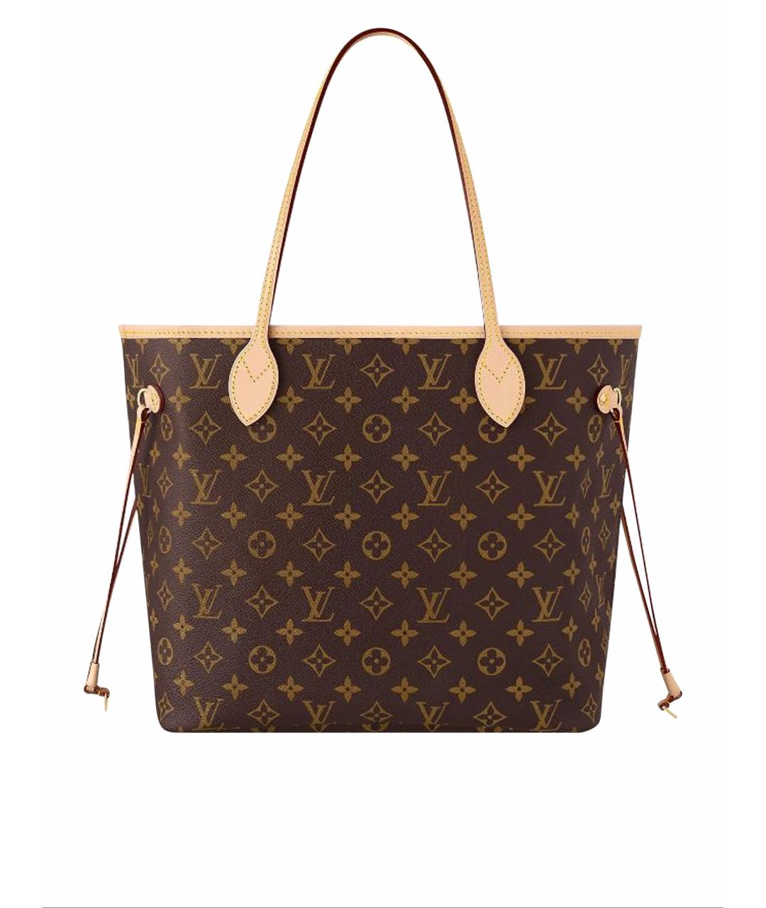 LOUIS VUITTON Коричневая сумка тоут из канвы, фото 1