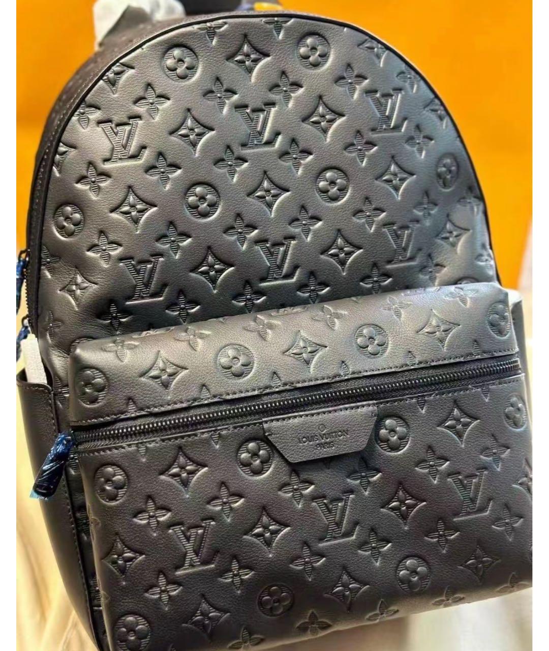 LOUIS VUITTON Черный кожаный рюкзак, фото 3