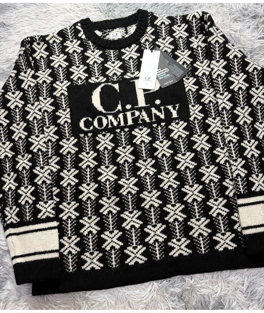 CP COMPANY Черный шерстяной джемпер / свитер, фото 2