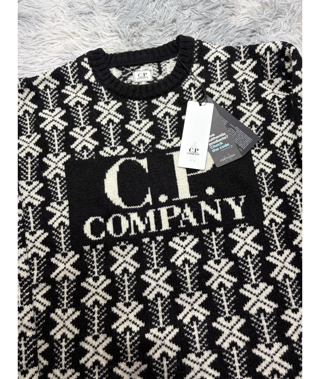 CP COMPANY Черный шерстяной джемпер / свитер, фото 3