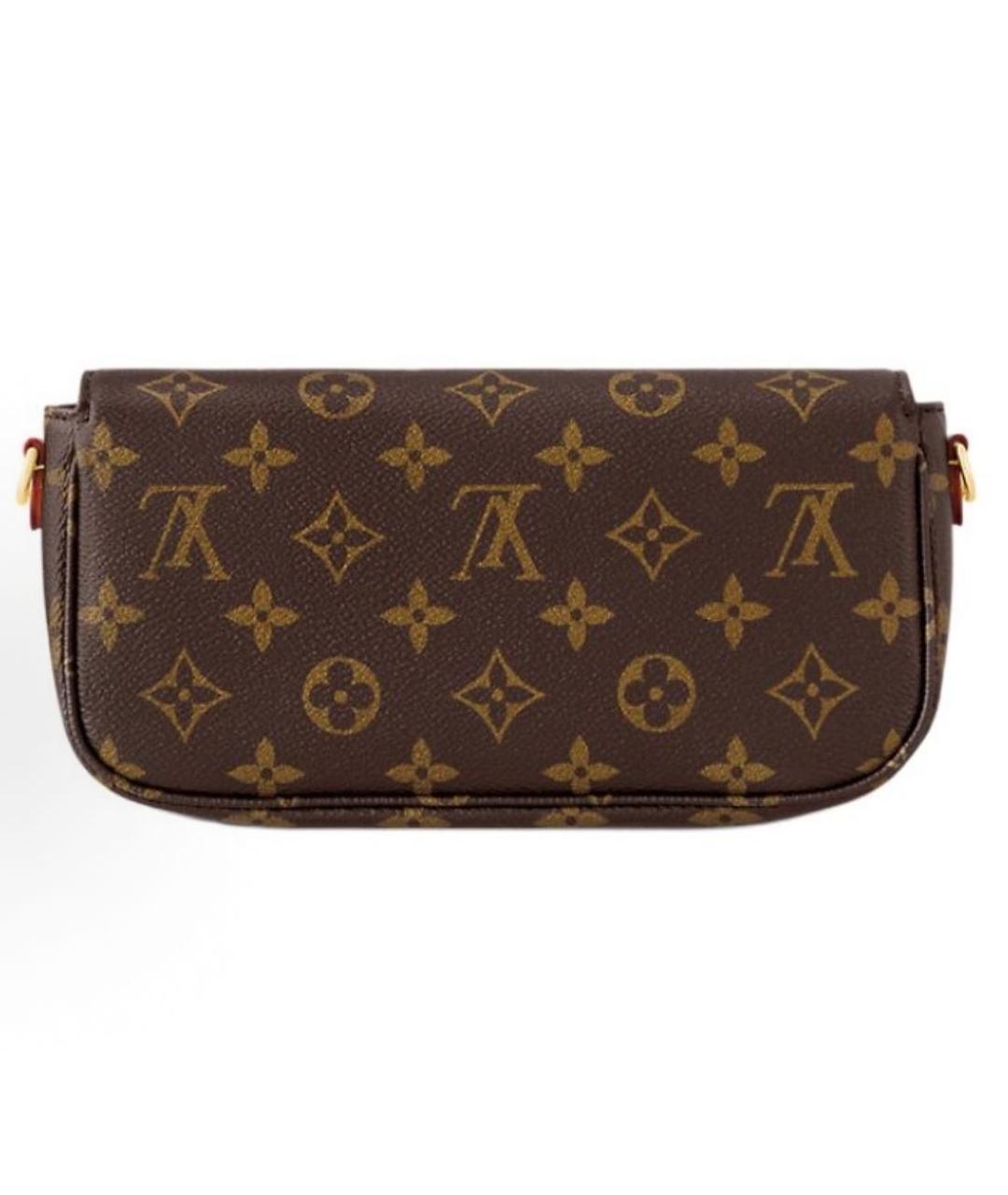 LOUIS VUITTON Коричневая сумка через плечо из канвы, фото 2