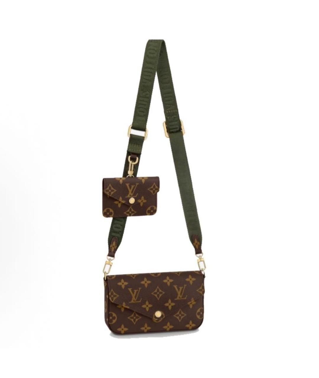 LOUIS VUITTON Коричневая сумка через плечо из канвы, фото 5