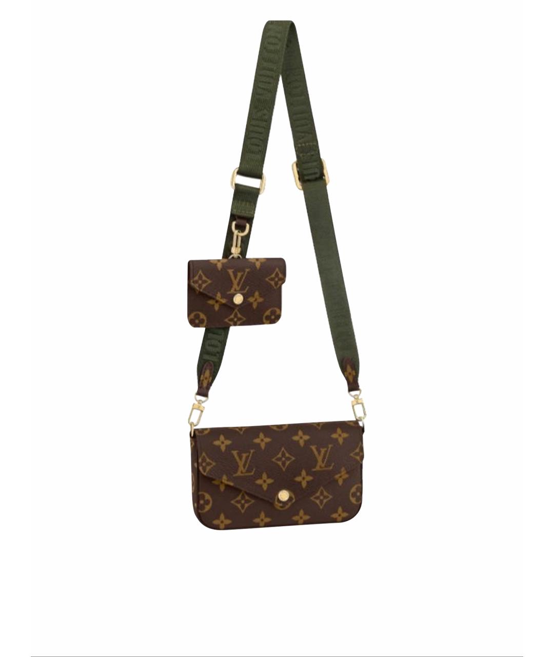 LOUIS VUITTON Коричневая сумка через плечо из канвы, фото 1