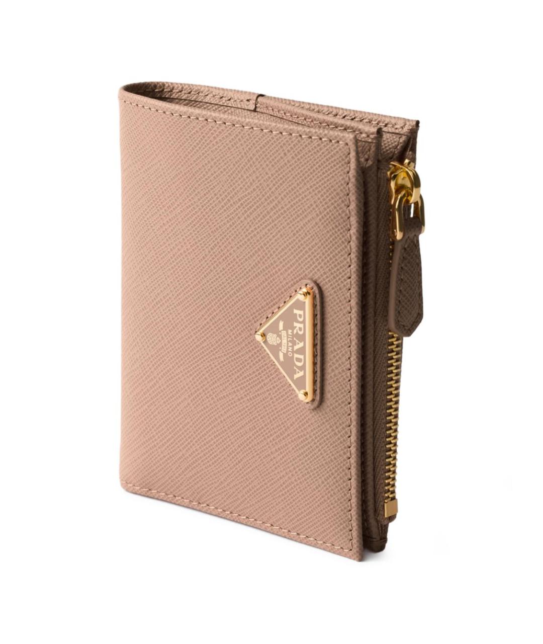 PRADA Розовый кожаный кошелек, фото 3