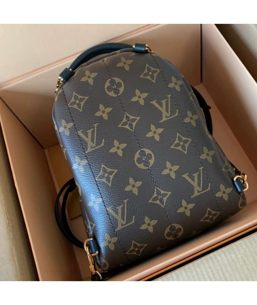 LOUIS VUITTON Коричневая сумка через плечо из канвы, фото 4