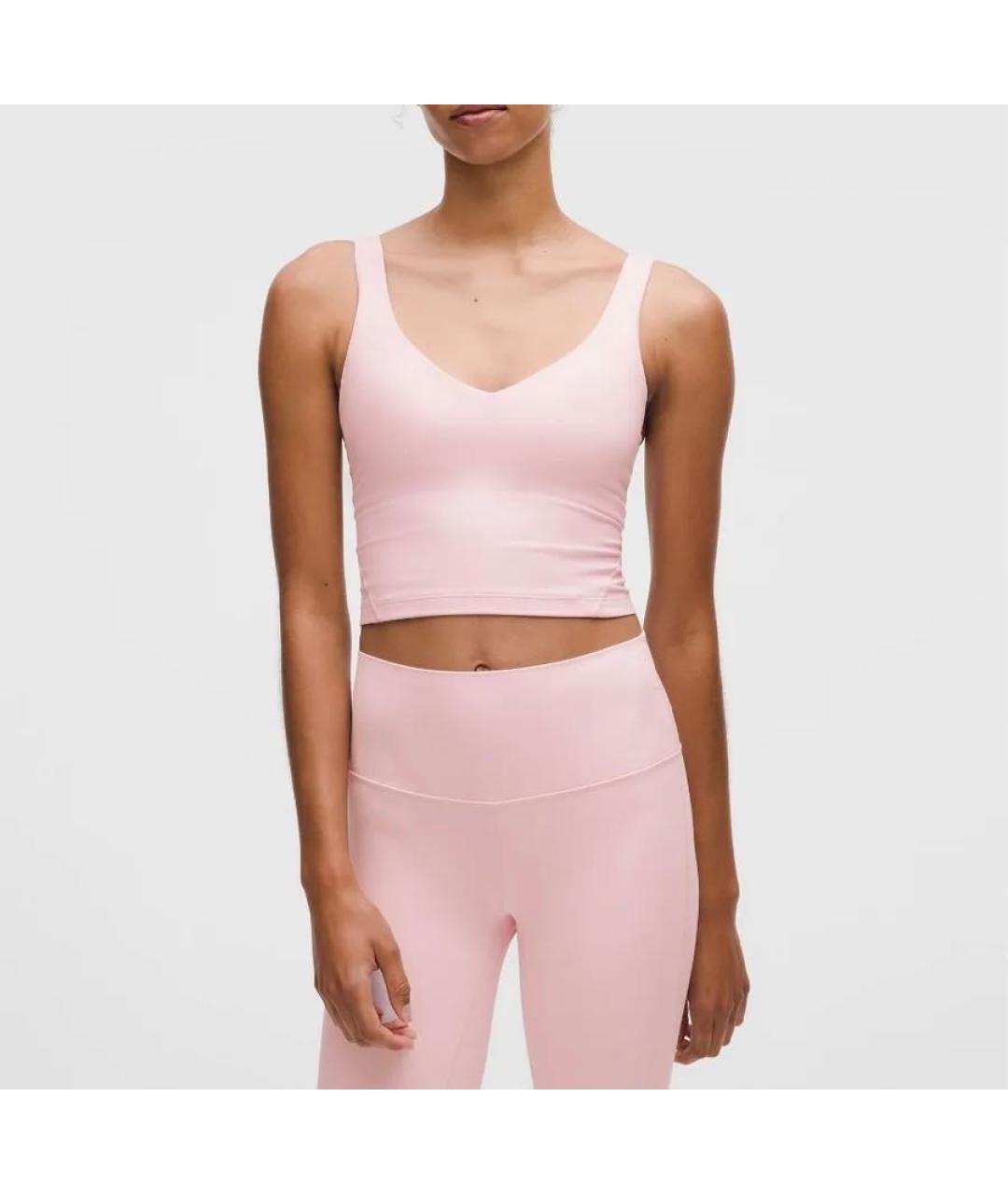 Lululemon Розовая майка, фото 4
