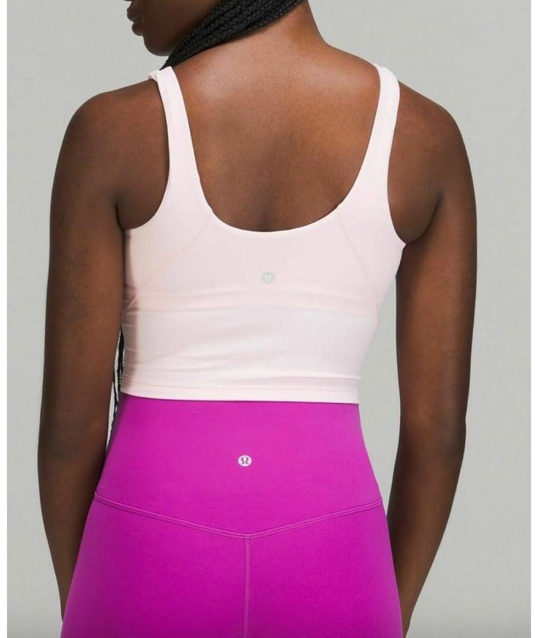 Lululemon Розовая майка, фото 6