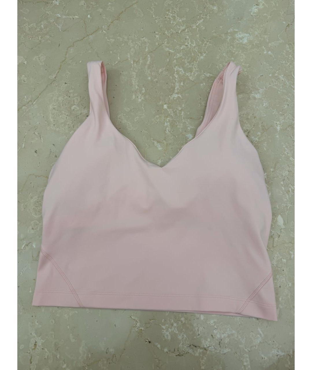 Lululemon Розовая майка, фото 2