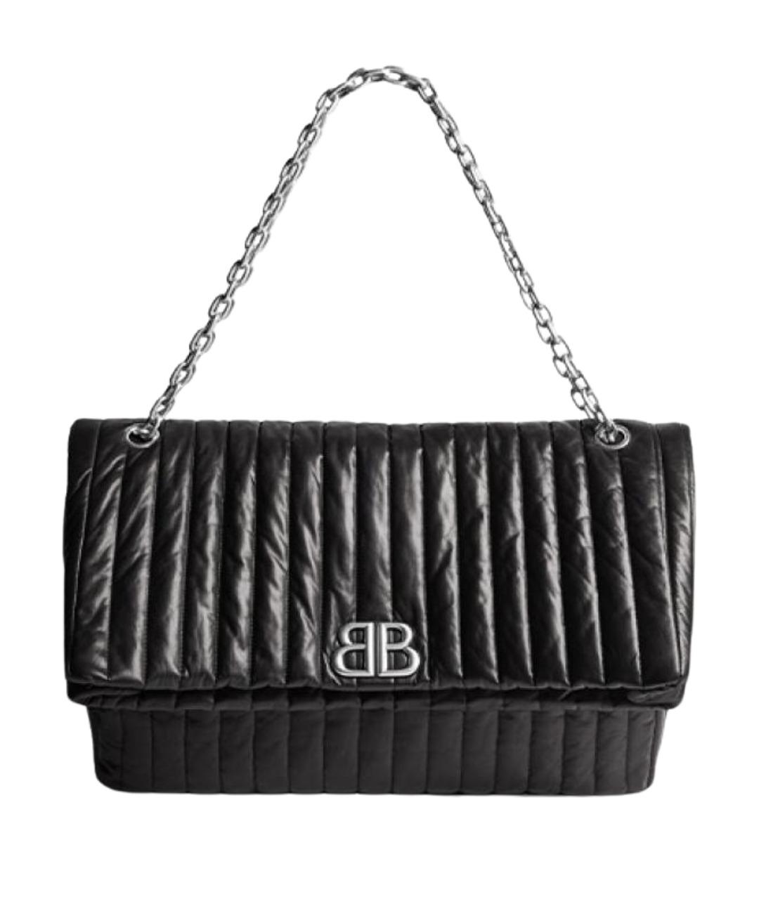 BALENCIAGA Черная кожаная сумка через плечо, фото 1