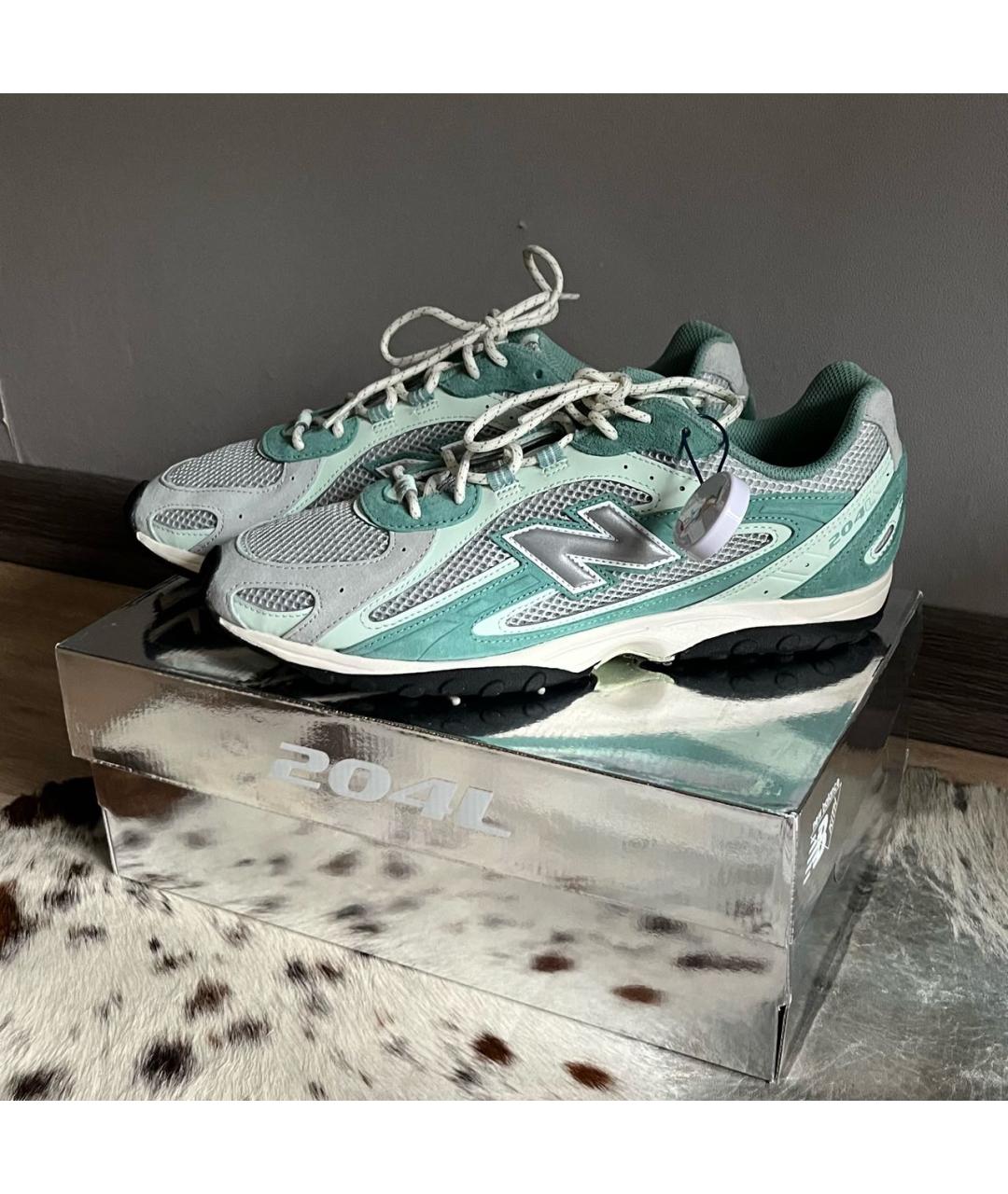 NEW BALANCE Салатовые замшевые низкие кроссовки / кеды, фото 8