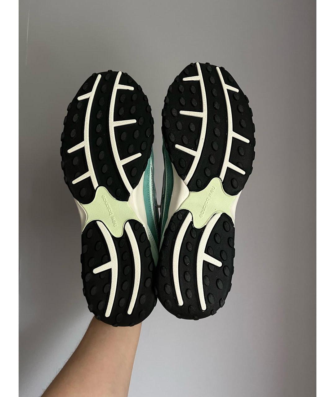 NEW BALANCE Салатовые замшевые низкие кроссовки / кеды, фото 3