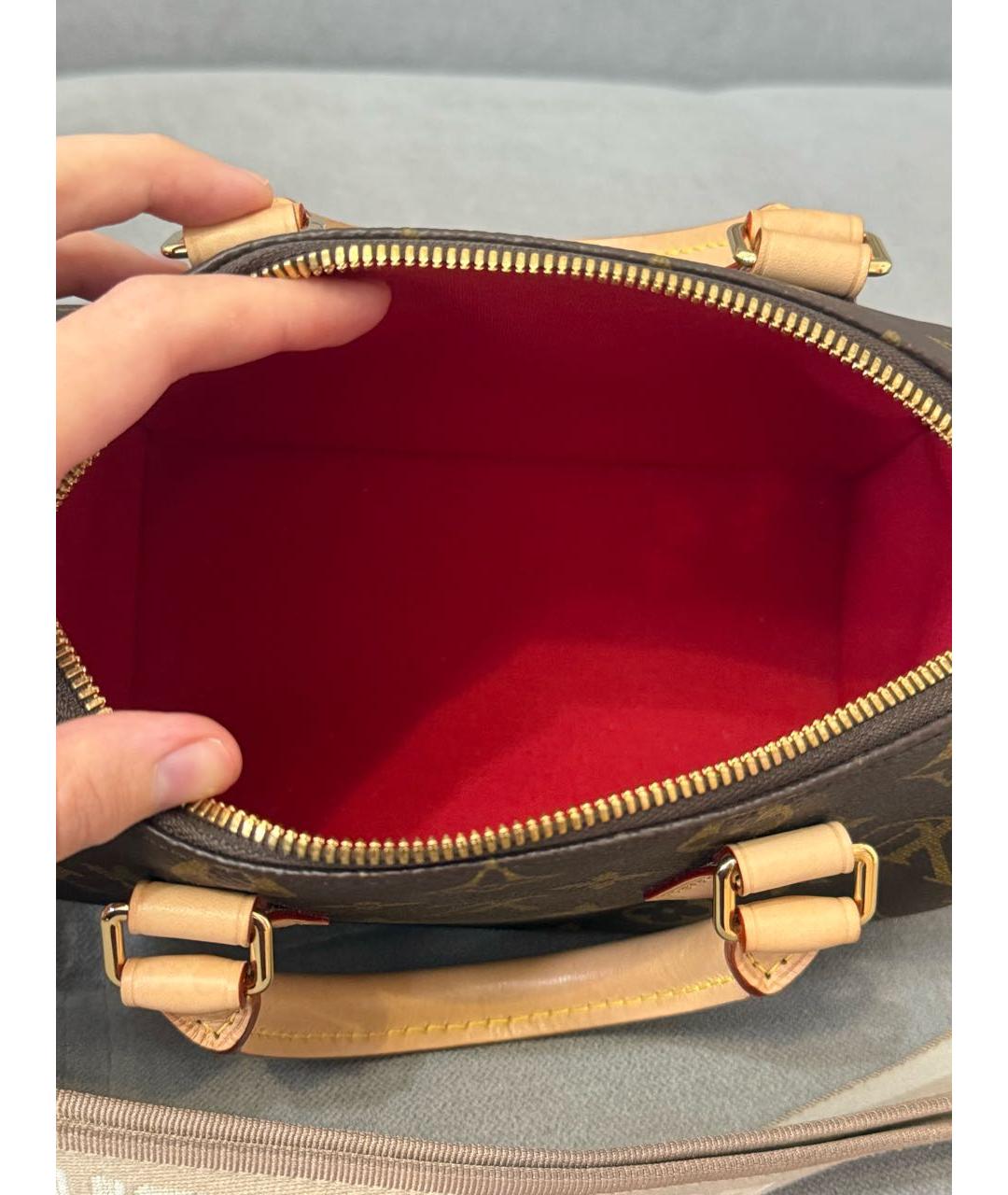 LOUIS VUITTON Коричневая сумка через плечо из канвы, фото 6
