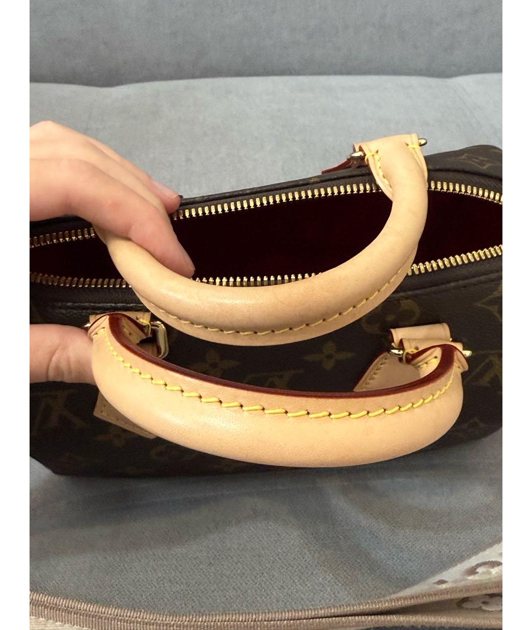 LOUIS VUITTON Коричневая сумка через плечо из канвы, фото 5