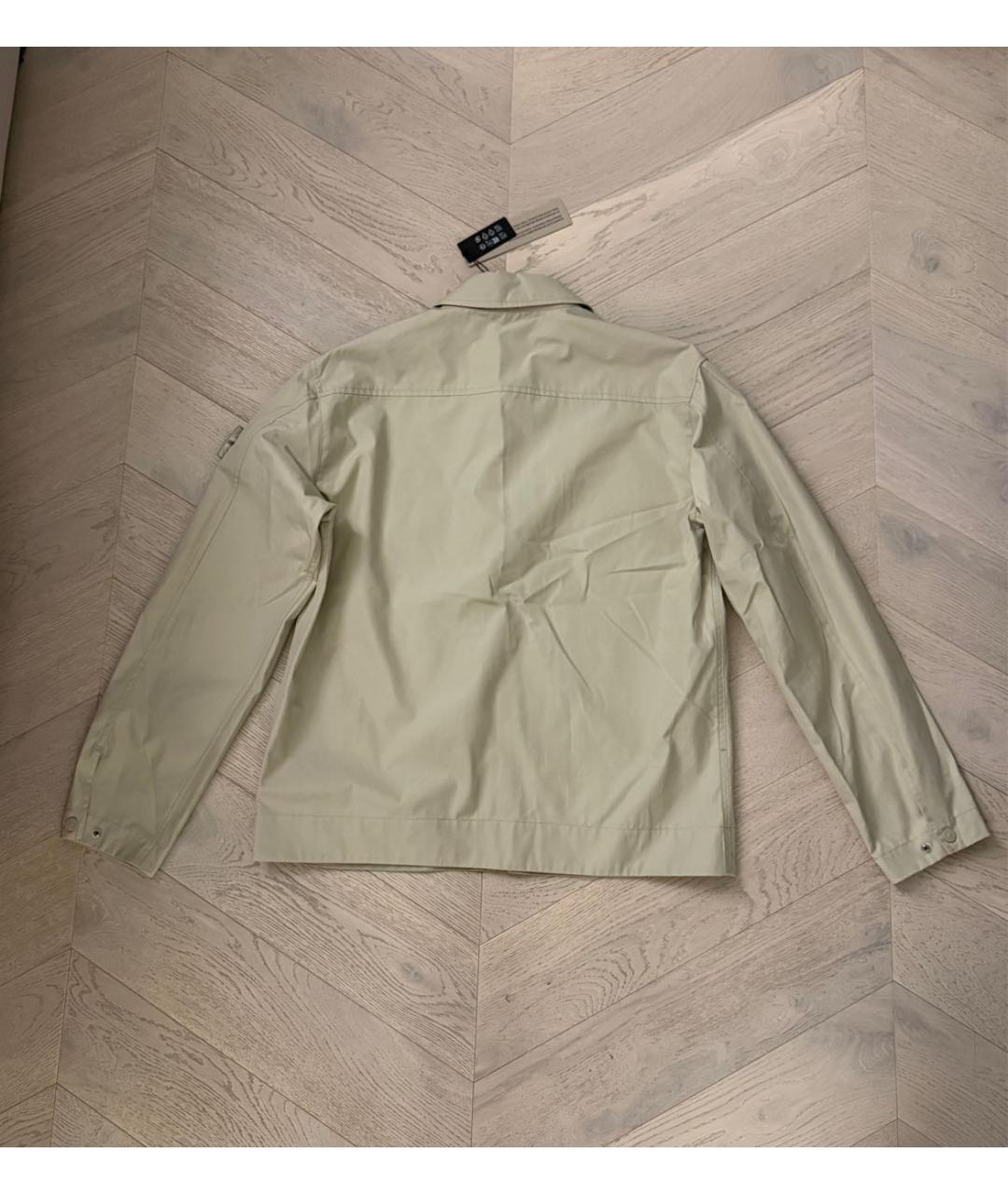 STONE ISLAND Бежевая хлопковая куртка, фото 2
