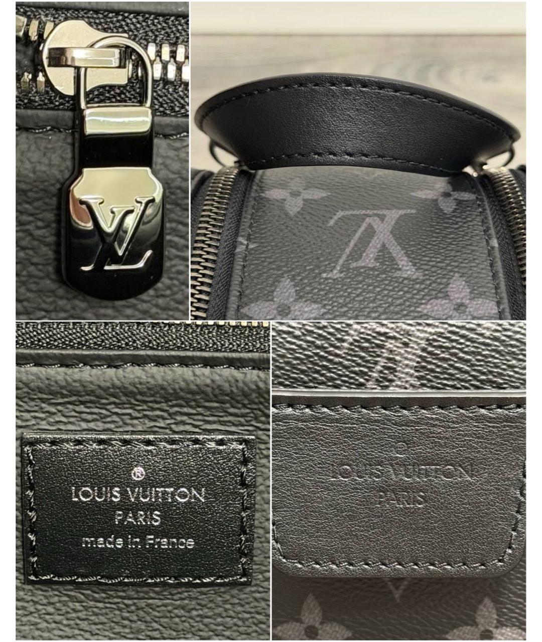 LOUIS VUITTON Черная барсетка, фото 5