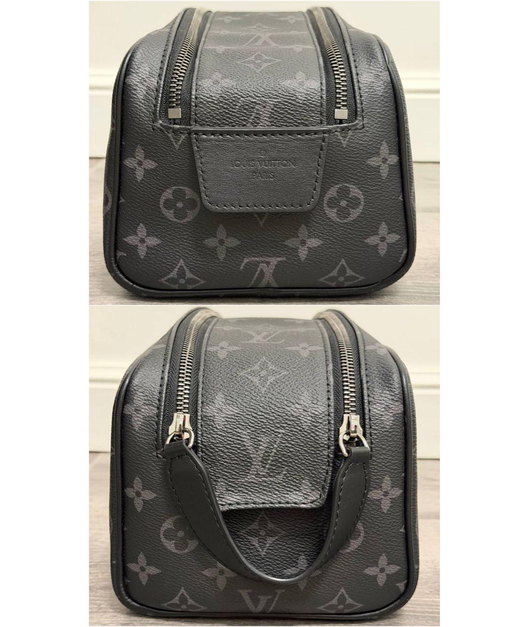 LOUIS VUITTON Черная барсетка, фото 4