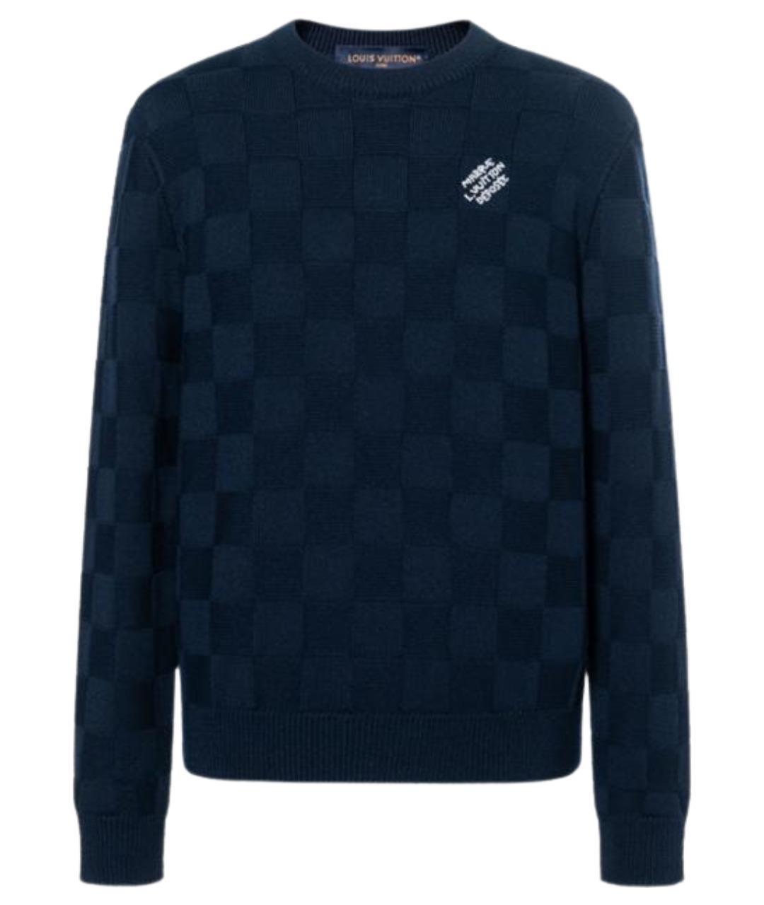 LOUIS VUITTON Синий джемпер / свитер, фото 1