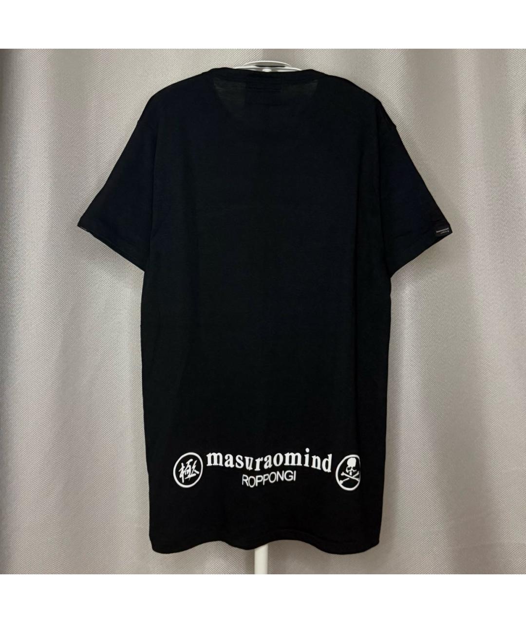 MASTERMIND JAPAN Черная хлопковая футболка, фото 2