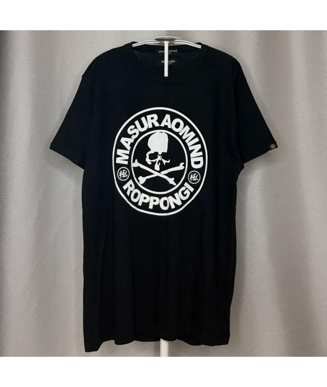 MASTERMIND JAPAN Черная хлопковая футболка, фото 8