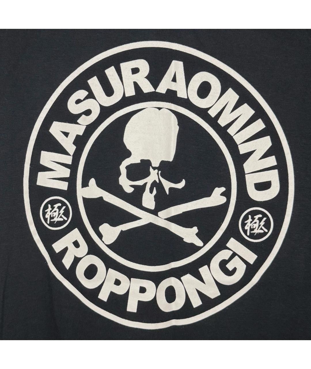 MASTERMIND JAPAN Черная хлопковая футболка, фото 3