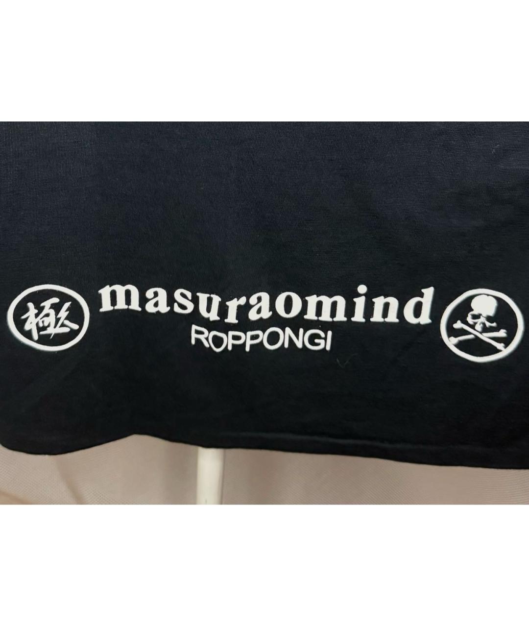 MASTERMIND JAPAN Черная хлопковая футболка, фото 4