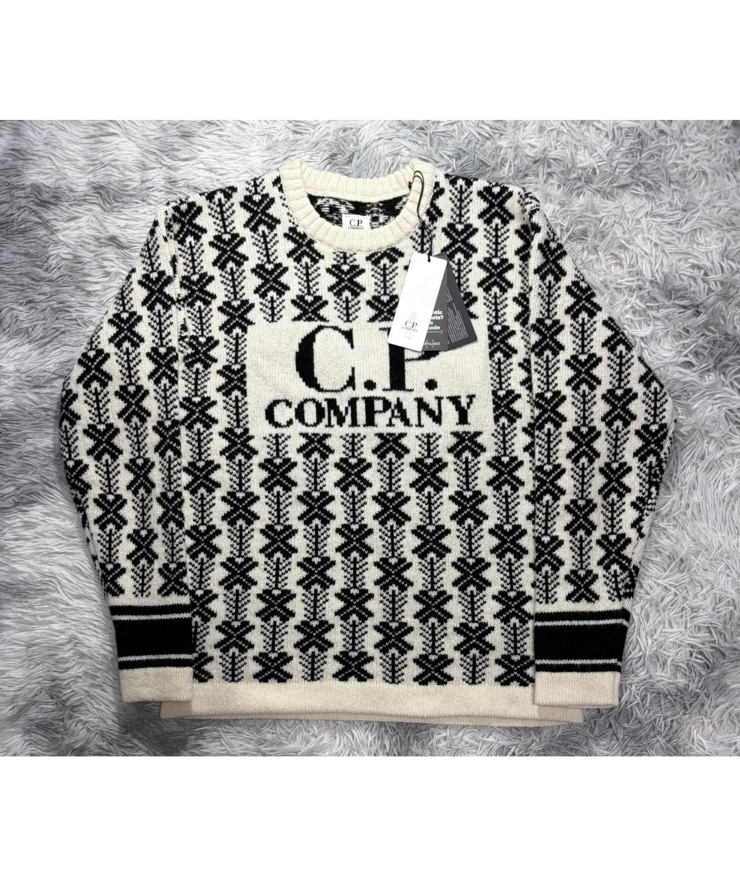 CP COMPANY Бежевый шерстяной джемпер / свитер, фото 10