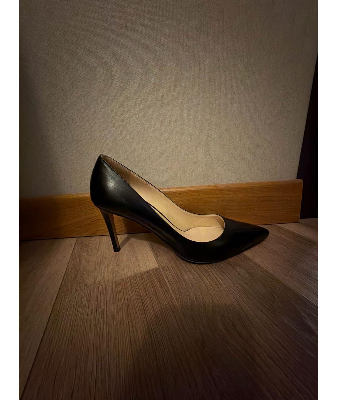 PRADA Черные кожаные туфли, фото 5